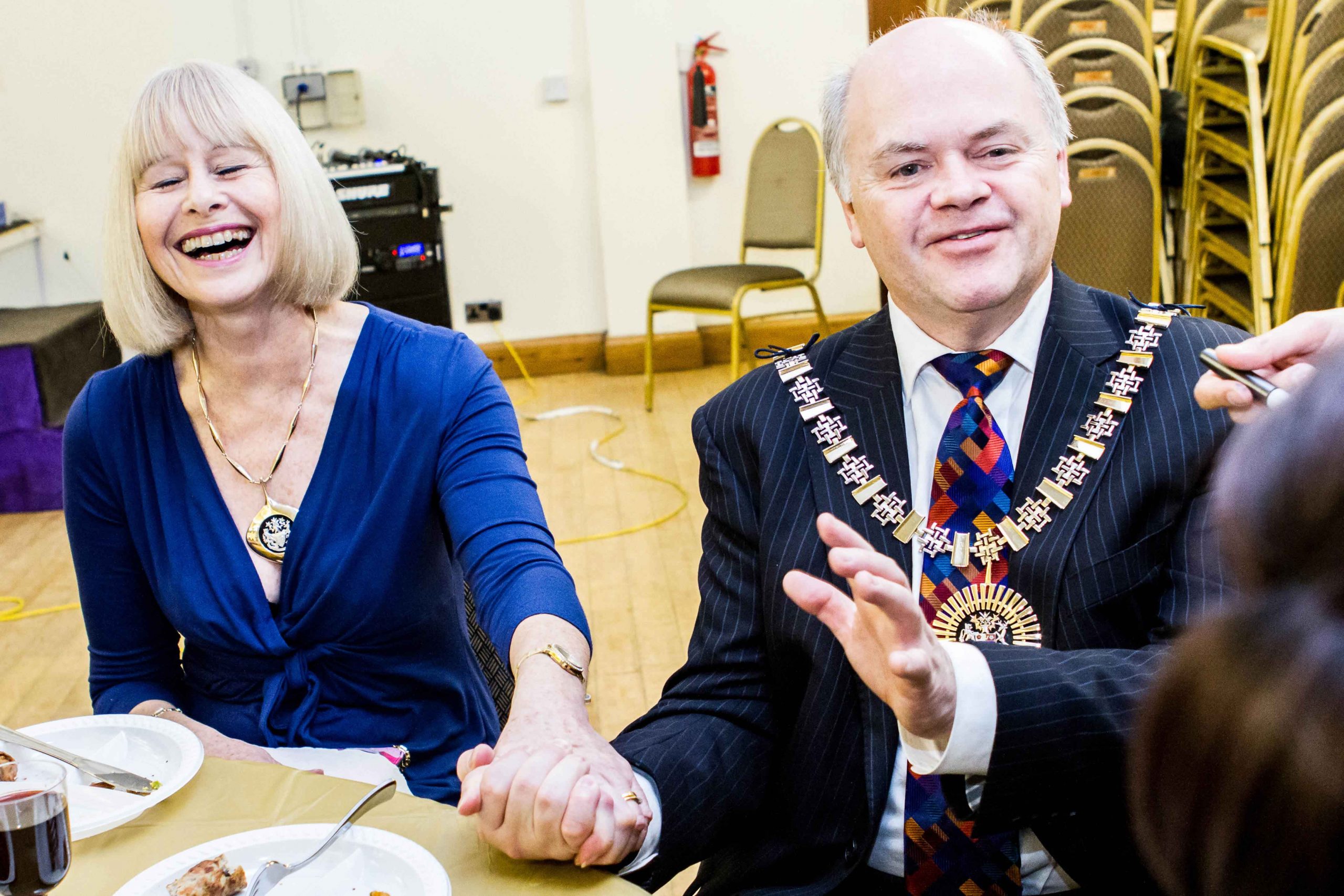 Creating memories with The Worshipful the Mayor of Barnet 2016/2017 Councillor David Longstaff and The former Mayoress Ms Gillian Griffiths, at an event for the Darji Mitra Mandal of the UK